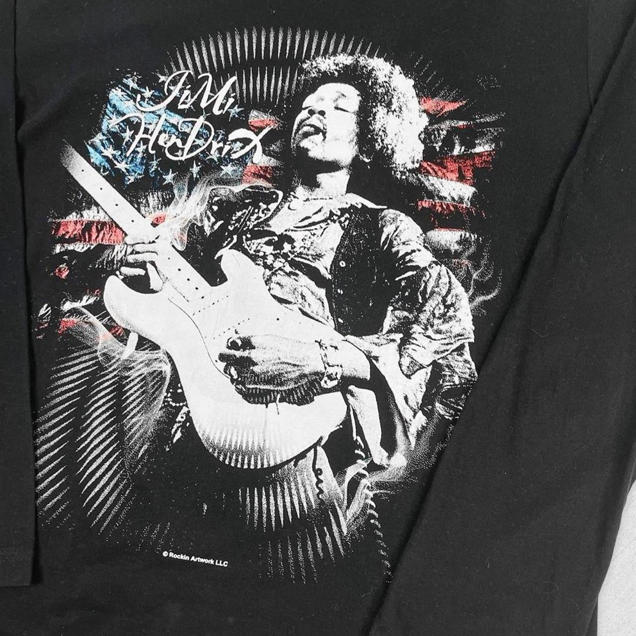 Retro Jimi Hendrix Long Sleeve T-shirt - L